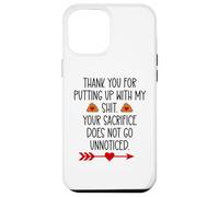 Custodia per iPhone 12 Pro Max Thank You for Putting Up With My Shit Work Funny Coworker