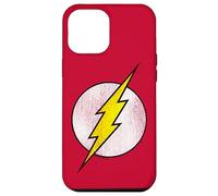 Custodia per iPhone 12 Pro Max The Flash Logo Distressed White & Yellow