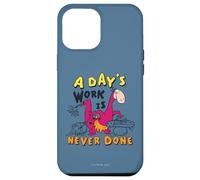 Custodia per iPhone 12 Pro Max The Flintstones Dino A Day's Work Is Never Done