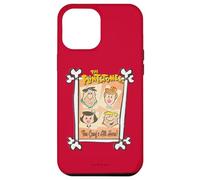 Custodia per iPhone 12 Pro Max The Flintstones Fred Wilma The Gang's All Here