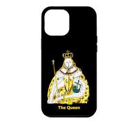 Custodia per iPhone 12 Pro Max The Queen, Cool Hand Drawn Queen Cartoon Graphic Design