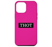 Custodia per iPhone 12 Pro Max Thot Meme Black Box Logo bianco She a Party Girl Club Thots