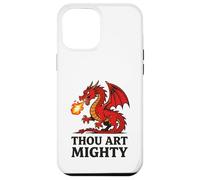 Custodia per iPhone 12 Pro Max Thou Art - Drago rosso potente con fiato di fuoco