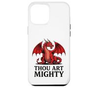 Custodia per iPhone 12 Pro Max Thou Art Mighty Drago Rosso