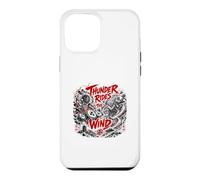 Custodia per iPhone 12 Pro Max Thunder cavalca la leggenda Yokai del vento e della tempesta
