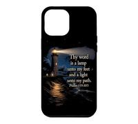 Custodia per iPhone 12 Pro Max Thy Word is a Lamp unto My Feet - Psalm 119:10 Faith Verse