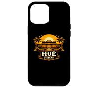 Custodia per iPhone 12 Pro Max Tinta Vietnam Città Imperiale Tramonto Viaggi Design