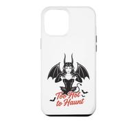 Custodia per iPhone 12 Pro Max Too Hot to Haunt Retro Pin Up Demon Halloween Costume