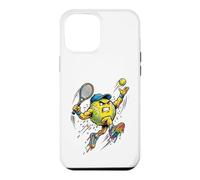 Custodia per iPhone 12 Pro Max Top Spin Tennis Ball Ice Cream Drip Rainbow Racket Colorful