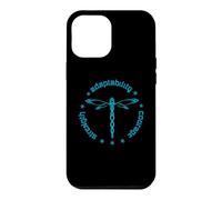 Custodia per iPhone 12 Pro Max Totem degli attributi tribali della libellula Dashert blu