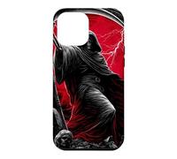 Custodia per iPhone 12 Pro Max Tristo Mietitore Falce Angeli Caduti Dark Gothic Horror Art