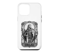 Custodia per iPhone 12 Pro Max Tyr Norse God War Justice Wolf Rune Mitologia Arte
