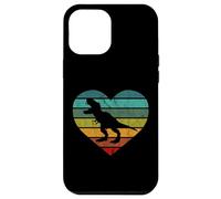 Custodia per iPhone 12 Pro Max Tyrannosauro Cuore Dino Bambini Dinosauro Sauro T-Rex