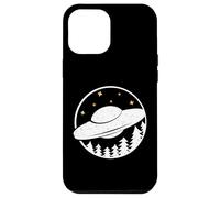 Custodia per iPhone 12 Pro Max UFO nella foresta - UFOlogia Alien Distressed Design