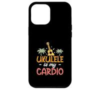 Custodia per iPhone 12 Pro Max Ukulele Is My Cardio Funny Uke Music per un musicista di ukulele