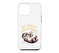 Custodia per iPhone 12 Pro Max Umorismo lontra esausto carino pigro stanco lontra