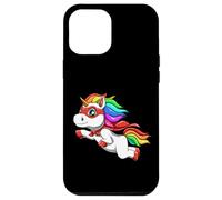 Custodia per iPhone 12 Pro Max Unicorno divertente come eroe per un supereroe