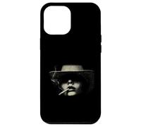 Custodia per iPhone 12 Pro Max Uomo Misterioso Con Sigaretta In Cappello Fedora