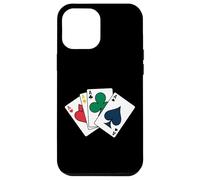 Custodia per iPhone 12 Pro Max Usura di stile del casinò del poker delle carte da gioco di quattro assi per il tee