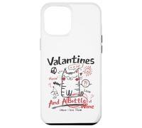 Custodia per iPhone 12 Pro Max Valentines Is A Cat And A Bottle Of Wine Cause I Love Them
