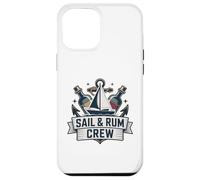 Custodia per iPhone 12 Pro Max Vela e Rum Crew Divertente Sailing Captain Sailor
