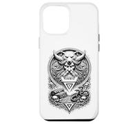 Custodia per iPhone 12 Pro Max Veles Simbolo Rune Slavo Pagano Sciamano Totem Arte