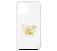 Custodia per iPhone 12 Pro Max Veni Vidi Vici - Citazione latina Giulio Cesare - Roma antica