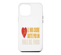 Custodia per iPhone 12 Pro Max Vigile del Fuoco Cuore Battito Passione Fuego