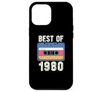 Custodia per iPhone 12 Pro Max Vintage 1980's Kid Retro Born In the 1980 Cassette