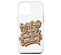 Custodia per iPhone 12 Pro Max Vintage 70s divertente sulla mia strada per prendere decisioni cattive spiaggia