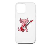 Custodia per iPhone 12 Pro Max Vintage Axolotl Punk Music Playing Guitar