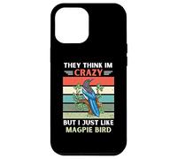 Custodia per iPhone 12 Pro Max Vintage pensano che io sia pazzo, ma mi piace solo gazza uccello
