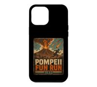 Custodia per iPhone 12 Pro Max Vintage Pompei Fun Run Antico Roma Vulcano Eruzione Umorismo