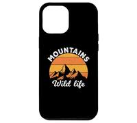 Custodia per iPhone 12 Pro Max Vintage Retro Mountains Outdoor Wildlife Mountain Adventure