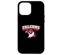 Custodia per iPhone 12 Pro Max Vintage Varsity Style Block Lettere Falcon Bird Lover