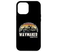 Custodia per iPhone 12 Pro Max Vintage Waymaker Promise Keeper Miracle Worker Christian