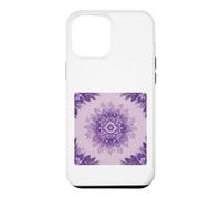 Custodia per iPhone 12 Pro Max Viola Lavanda Mandala Floreale