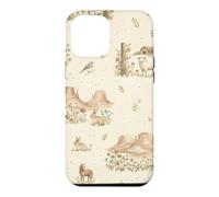 Custodia per iPhone 12 Pro Max Western Meadow Homestead Conigli Sheep Horse Farm Ranch