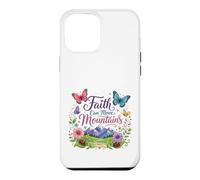 Custodia per iPhone 12 Pro Max Whimsical Faith Can Move Mountains - Novità cristiana