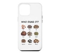 Custodia per iPhone 12 Pro Max Who Dung It? Funny Animal Droppings Nature Diagram Detective