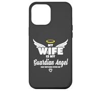Custodia per iPhone 12 Pro Max Wife Is My Angel She Watches Over Me In Memory