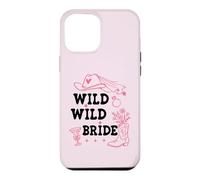 Custodia per iPhone 12 Pro Max Wild Wild Bride Bachelorette Cowgirl Cute Pink Bridal Cowboy