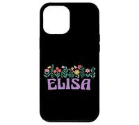 Custodia per iPhone 12 Pro Max Wildflower Floral Elisa Nome Festa della mamma Donne