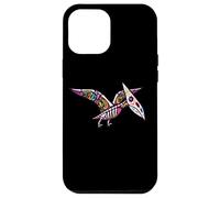 Custodia per iPhone 12 Pro Max Womens Girls Sugar Skull Muertos Pterodactyl Pterosaur Lover