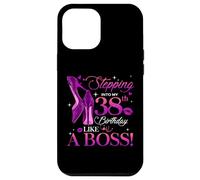 Custodia per iPhone 12 Pro Max Women's Stepping Into My 38th Birthday Queen 38 Years Old