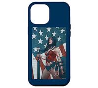 Custodia per iPhone 12 Pro Max Wonder Woman American Flag