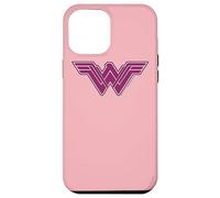 Custodia per iPhone 12 Pro Max Wonder Woman Movie Pink Geometric Pattern Logo
