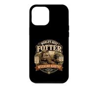 Custodia per iPhone 12 Pro Max Worlds Best Fotter Funny Lontra Backyard Dad Weekend Habitat