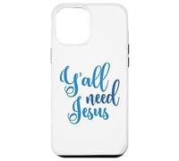 Custodia per iPhone 12 Pro Max Ya'll Need Jesus Easter Christian Church Uomini Donne Ragazzi Ragazza