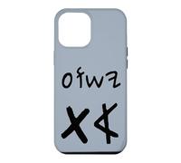 Custodia per iPhone 12 Pro Max Yeshua Aleph Tav Gesù Primo Ultimo in Ebraico Paleo (nero)